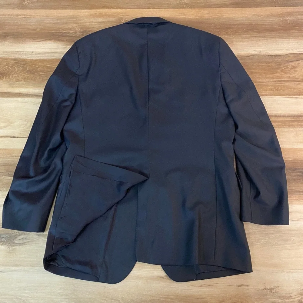 Jos A. Bank Signature Collection Blazer Mens 43R Navy Blue Wool 2 Gold Buttons